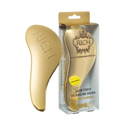 Satin Touch Detangling Brush Gold Matus atšķetinoša, zelteini mirdzoša antistatiska matu suka, 1vnt