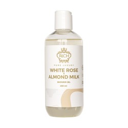 Pure Luxury White Rose & Almond Milk Shower Gel Mitrinoša un barojoša dušas želeja ar maigu puķu aromātu, 280ml