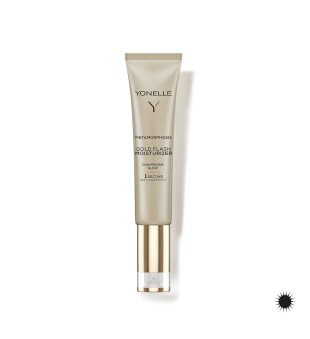 Yonelle Metamorphosis Gold Flash Moisturizer Champagne Glow Mirdzumu piešķirošs, mitrinošs līdzeklis sejas ādai 25 ml | inbeauty.lv