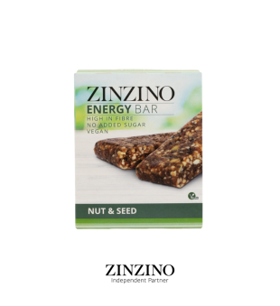 ZINZINO Energy Bar Nut & Seed Enerģijas batoniņi ar riekstiem un sēklām, 4x40g | inbeauty.lv