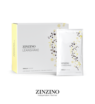 ZINZINO LeanShake Vanilla Flavour Vanilijas garšas ēdienu aizvietotājs, 16x30g | inbeauty.lv